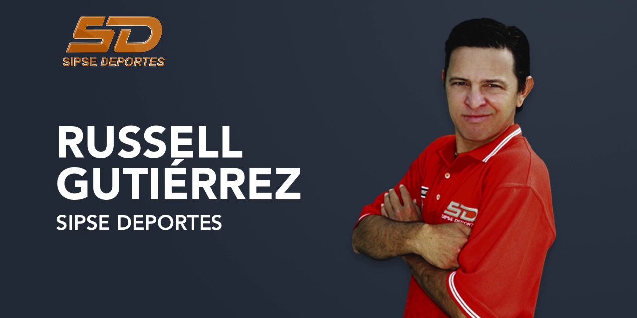Russell Gutiérrez con logo de sipse deportes Russell Gutiérrez