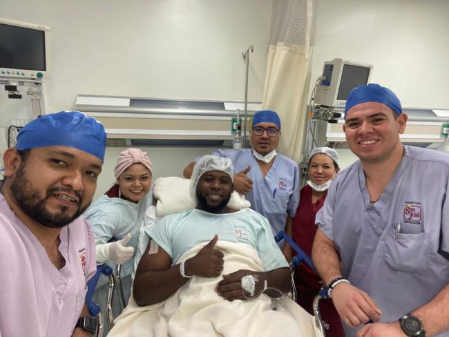 Jesús Cacao Valdez hospitalizado, cirugía de un pie del 240120 en Ciudad Obregón