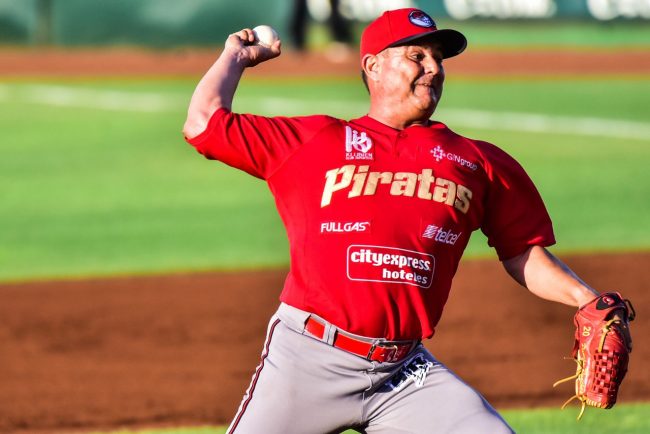 Piratas de Campeche vs. Leones de Yucatán 2o de la serie, serie empatada, 6×3 5 del 080619 en Mérida, Francisco Campos obtiene su victoria 199, abridor y ganador, se puso 1-2 Francisco Campos