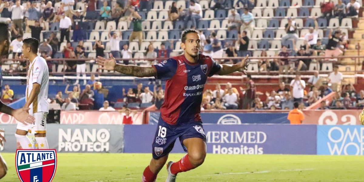 Potros del Atlante vs. Cafetaleros de Chiapas 4a fecha torneo de clausura 2-1 8 del 140220 en Cancún, Francisco Da Costa, anotó los dos goles
