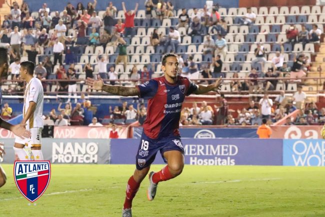 Potros del Atlante vs. Cafetaleros de Chiapas 4a fecha torneo de clausura 2-1 8 del 140220 en Cancún, Francisco Da Costa, anotó los dos goles