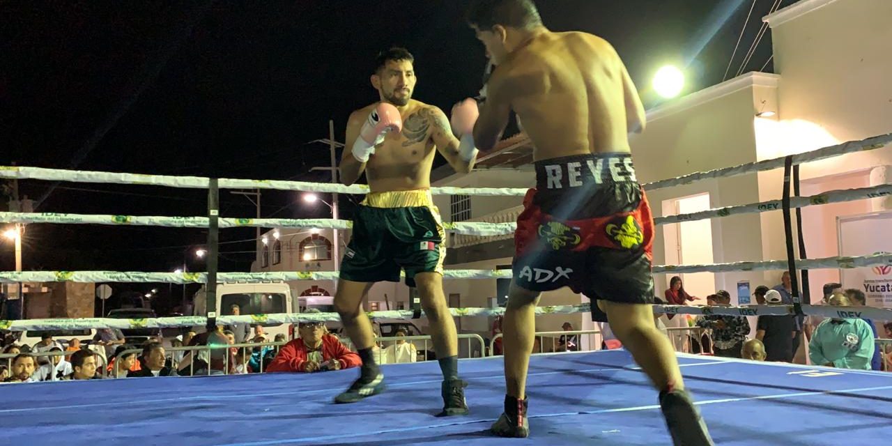 Miguel Cubanito Nieves vs. Reno Reyes GDD8 del 070320 en Telchac Puerto 1a pelea yucateco vs. peruano en festival de la veda