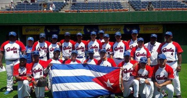 cuba béisbol bandera cubana