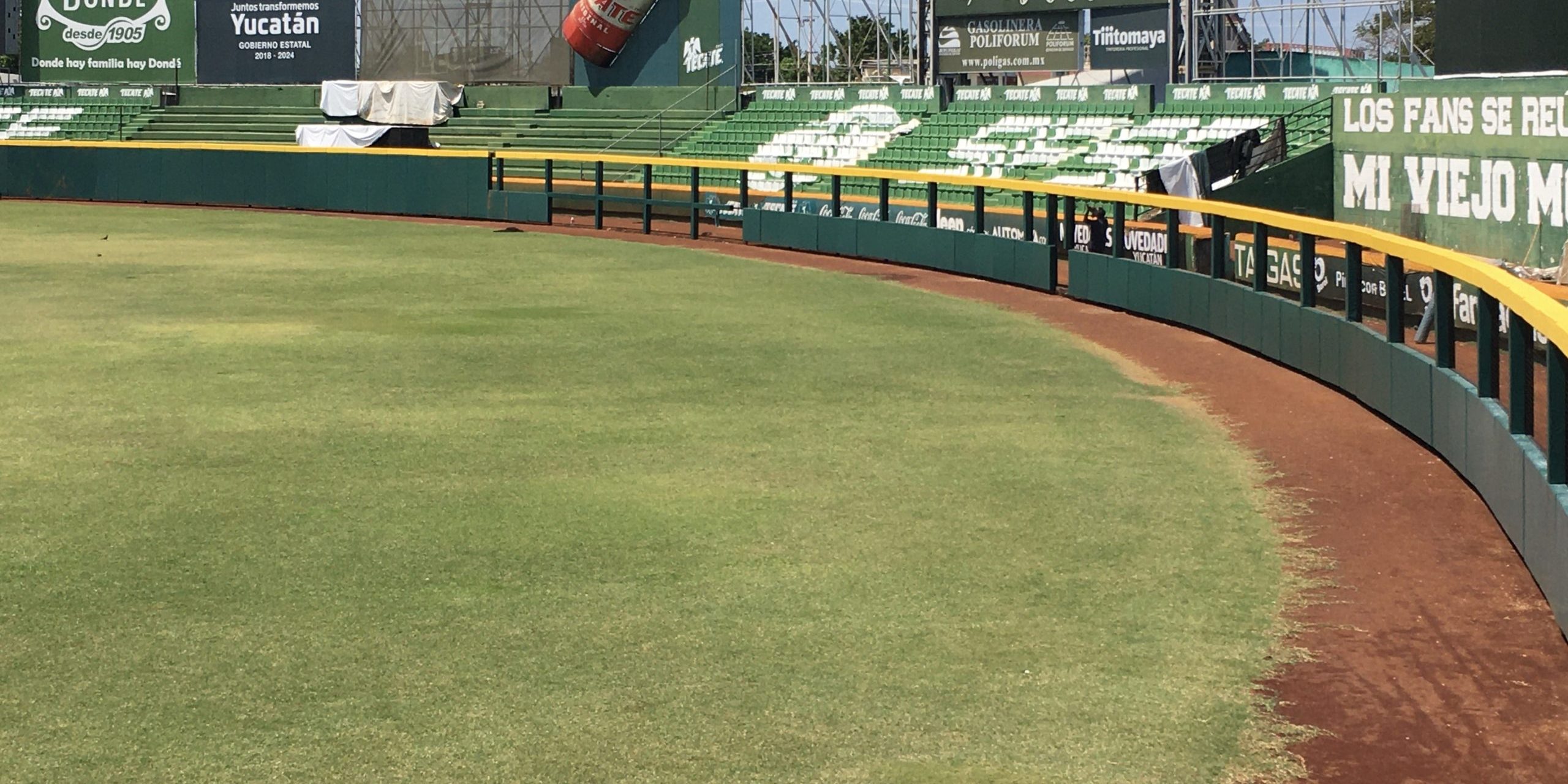 nueva barda jonronera del parque kukulcán instalada en pretemporada de 2020