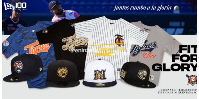 uniforme Tigres de Quintana Roo para temporada 2020 con marca de agua