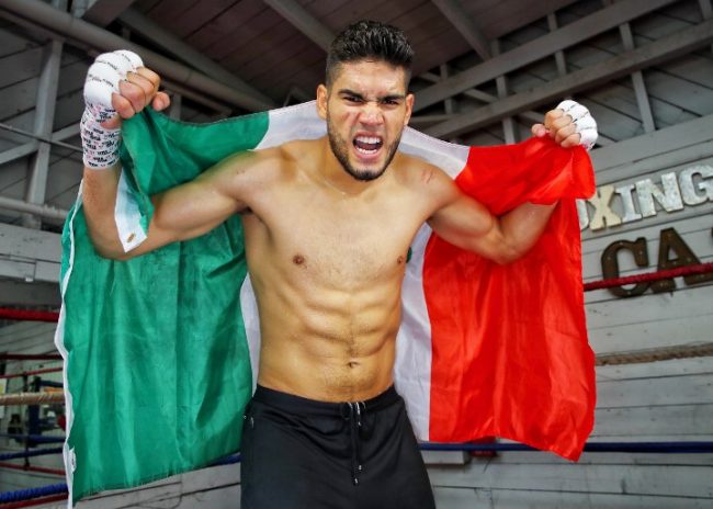 Gilberto Zurdo Ramírez entrenando para Habib Wild Hurricane Ahmed del 170118