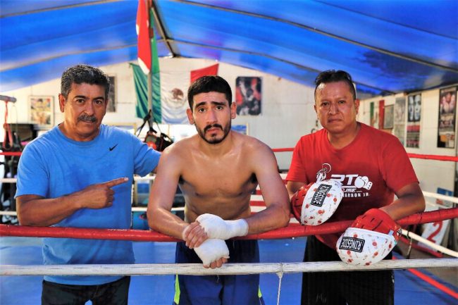 Jorge Marrón sr. y Jorge Marrón jr. e 140720, preparación para pelea contra Michael “West Texas Warrior” Dutchover el 260720