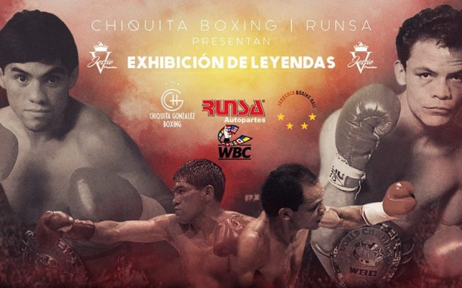 cartel Humberto Chiquita González exhibición vs. Daniel Zaragoza para el 140820