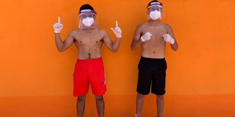 Zaíd Colorado Rejón pesaje vs. Ricardo Speedy Vázquez 1 del 270820 en Mérida