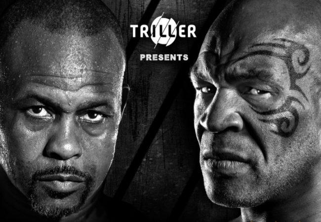 fotocomposición Roy Jones con Mike Tyson