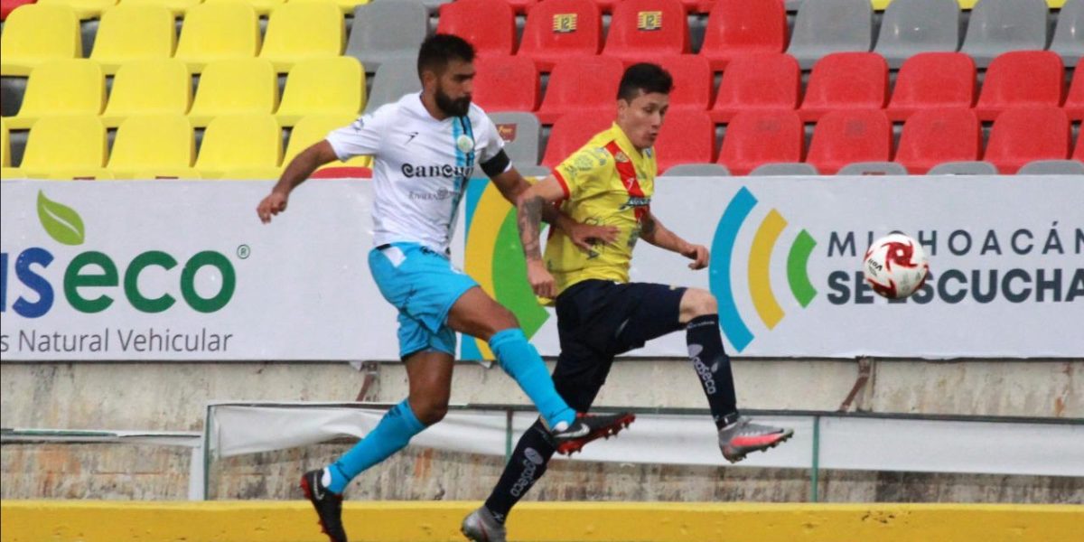 Cancún F.C. vs. Atlético Morelia fecha 4 Liga de Expansión 3-2 primer triunfo del Cancún F.C. en su historia, como visitantes, triunfo de 4 puntos del 100920 en Morelia