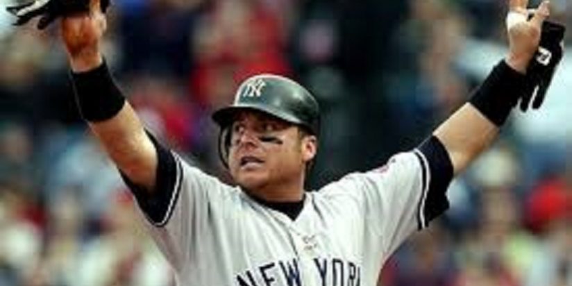 Karim García con uniforme de los Yanquis de Nueva York