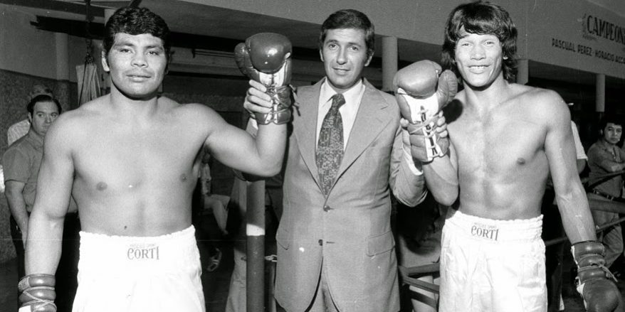 Víctor Galíndez, Juan Carlos Lectoure y Carlos Monzón en blanco y negro muy buena foto