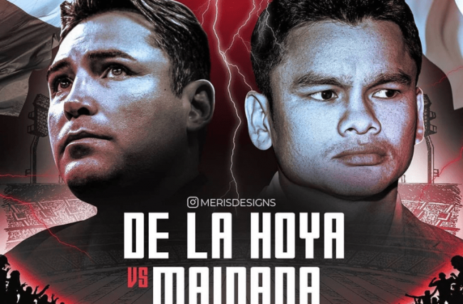cartel hipotético Óscar de La Hoya vs. Marcos Chino Maidana