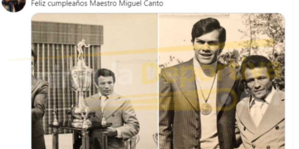 Miguel Canto tweet de Pipino Cuevas felicitándolo por su cumpleaños 73 del 300121 con marca de agua