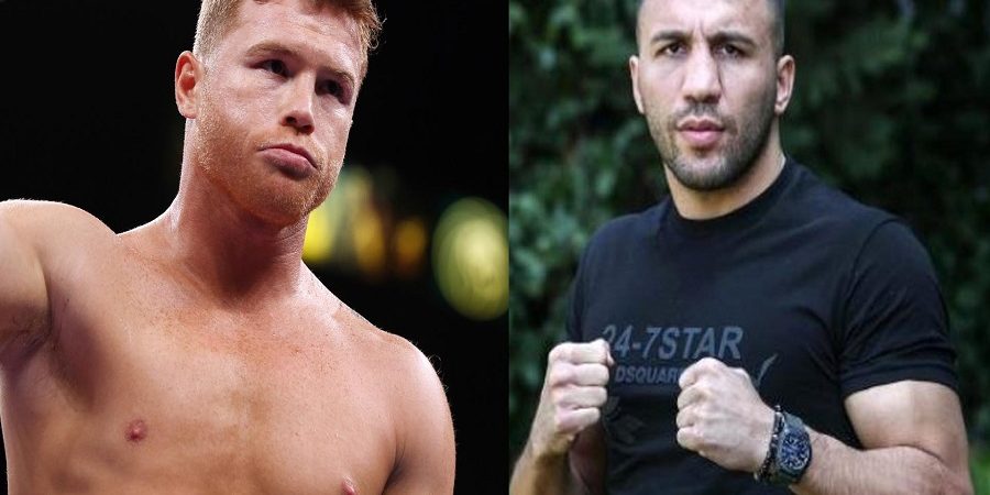 Saúl Canelo Álvarez fotocomposición con Avni Yildrim