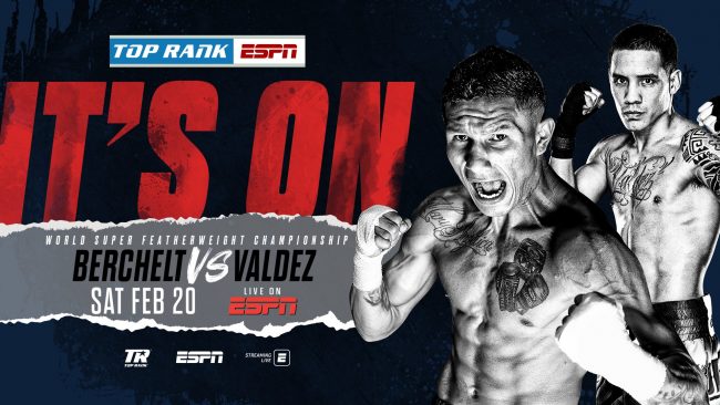 cartel Miguel Berchelt vs. Óscar Valdez confirmatorio de fecha del 20 de febrero de 2021 Berchelt y Óscar Valdez chocarán el 20 de febrero en Las Vegas