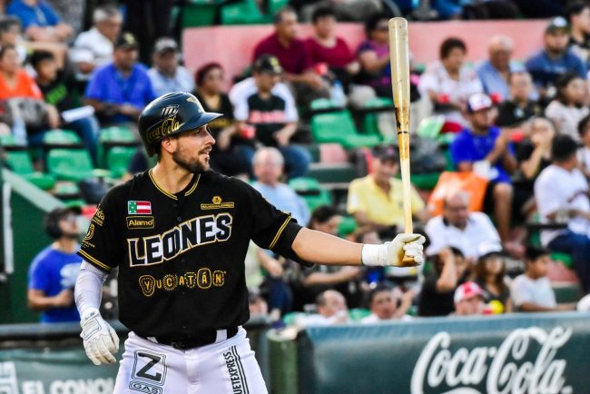 Leones de Yucatán vs. Piratas de Campeche 3o de la serie, serie para los Leones, 6×1 4 del 090619 en Mérida, Alex Liddi