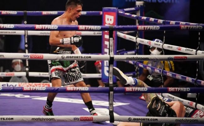 Mauricio Lara vs. Josh Warrington gkot 9 1 del 130221 en Londres, Wembley Arena