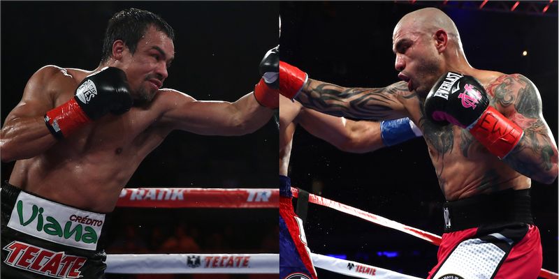 Juan Manuel Márquez con Miguel Cotto fotocomposición