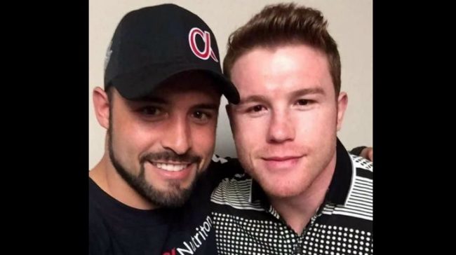 Saúl Canelo Álvarez, con su hermano Gonzalo }, candidato a presidente municipal de Zapotlanejo para comicios del 060621 Gonzalo Álvarez Barragán