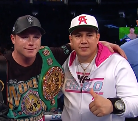 Saúl Canelo Álvarez vencedor de Avni Yildirim gkot 3 2 del 270221 en Hard Rock Stadium de Miami retuvo por 1a vez títulos súpermediano CMB y AMB con réferi Telis Assimenios, Eddy Reynoso