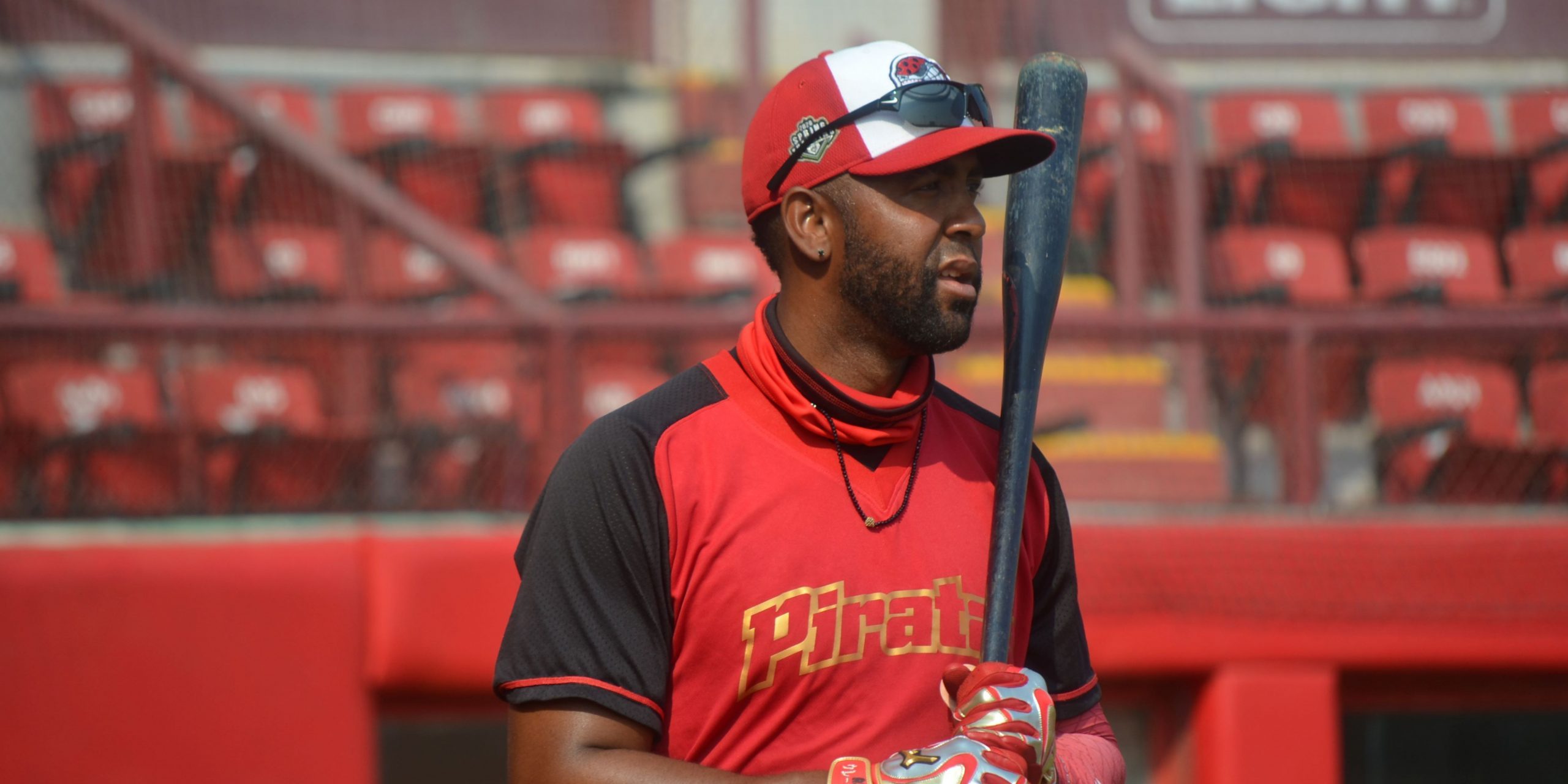 Alex Valdez, primer día de pretemporada con los Piratas de Campeche del 180421 en estadio Nelson Barrera Romellón Alex Valdez