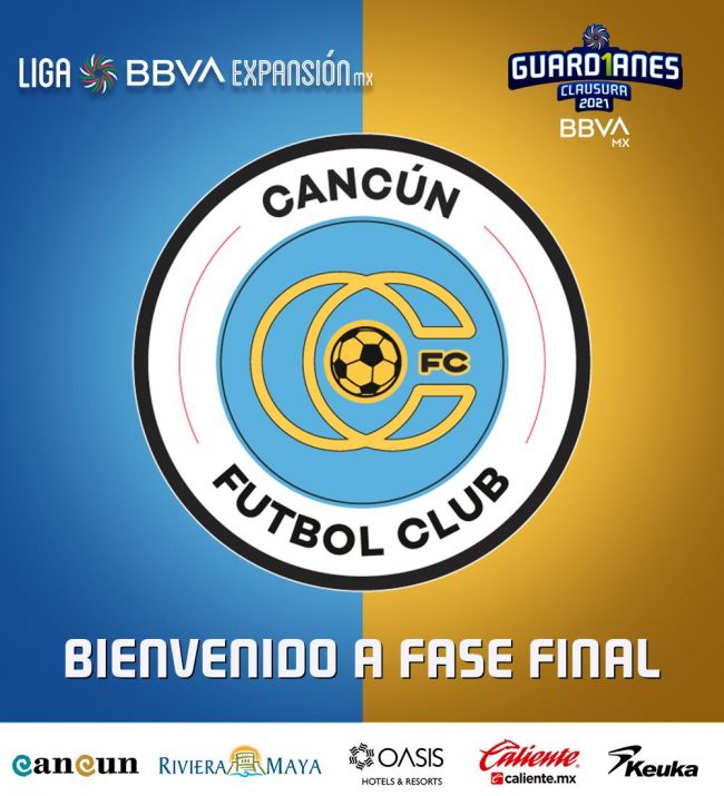 Cancún F.C. fotocomposición calificación a la liguilla del torneo de Clausura de la Liga de Expansión