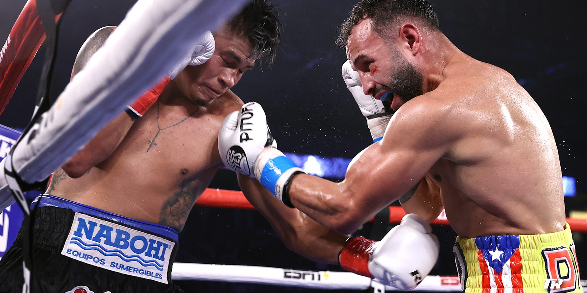 Emmanuel Vaquero Navarrete vs. Christopher Pitufo Díaz gkot 12 del 240421 en Kissimmee, retuvo campeonato mundial pluma OMB por 1a vez