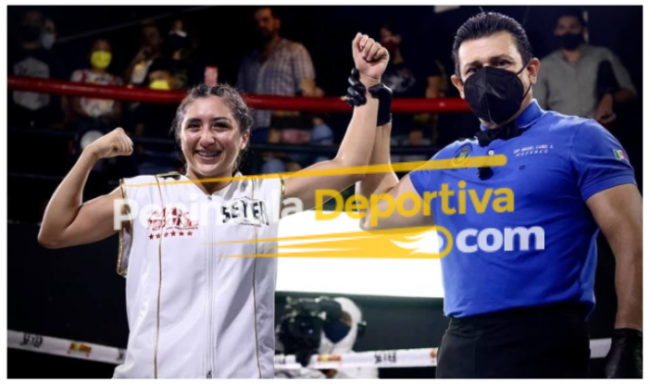 Jessica Tanquecita Basulto vencedora de Elizabeth Polvorita González con marca de agua