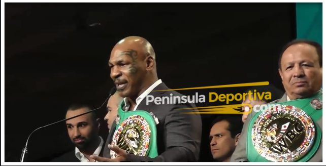 Mike Tyson y Miguel Canto,Las Vegas, 2014 con marca de agua