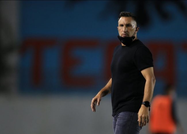 Christian Chaco Giménez dirigiendo al Cancún F.C. Christian Chaco Giménez