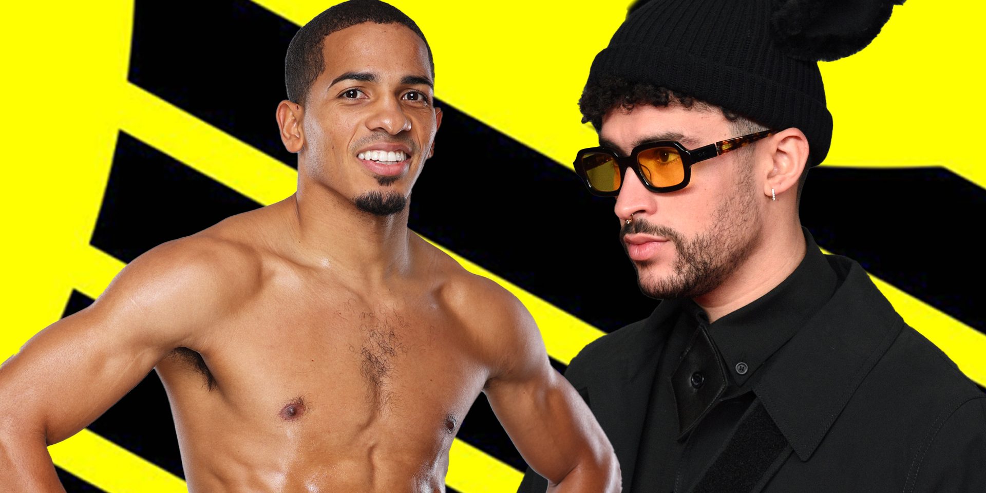 Félix Verdejo con Badd Bunny fotocomposición