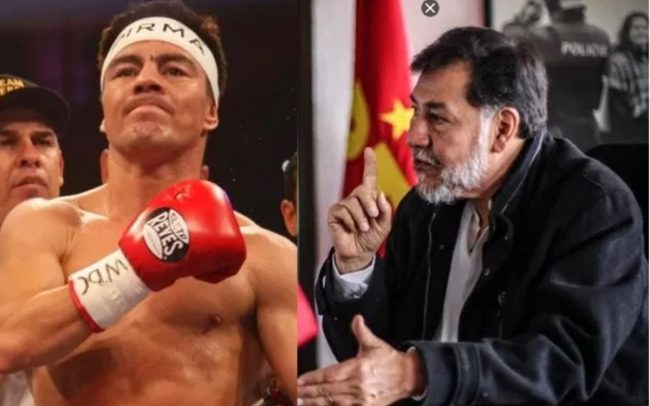 Jorge Travieso Arce fotocomposición con Gerardo Fernández Noroña