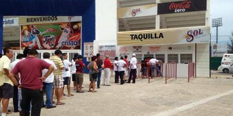 Tigres de Quintana roo, estadio beto ávila venta de boletos play off del 130813