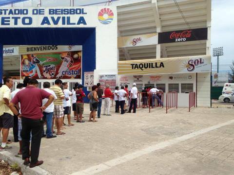 Tigres de Quintana roo, estadio beto ávila venta de boletos play off del 130813