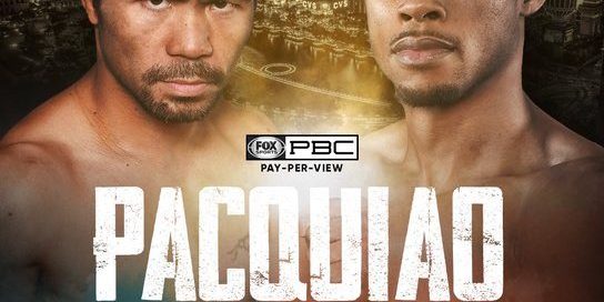 cartel Manny Pacquiao vs. Errol Spence del 210821 en Las Vegas Manny Pacquiao