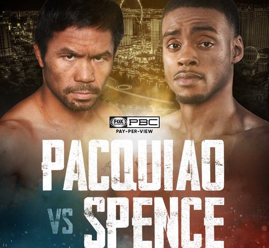 cartel Manny Pacquiao vs. Errol Spence del 210821 en Las Vegas Manny Pacquiao
