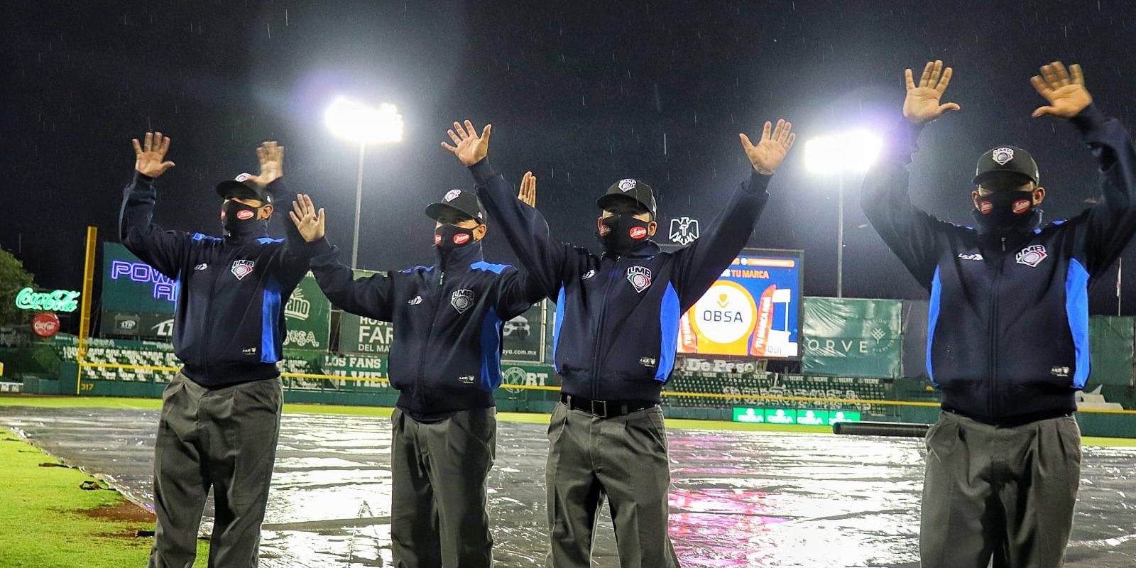 Leones de Yucatán vs. Águila de Veracruz, juego 17, 1o de la serie, suspendido por lluvia del 110621 en Mérida
