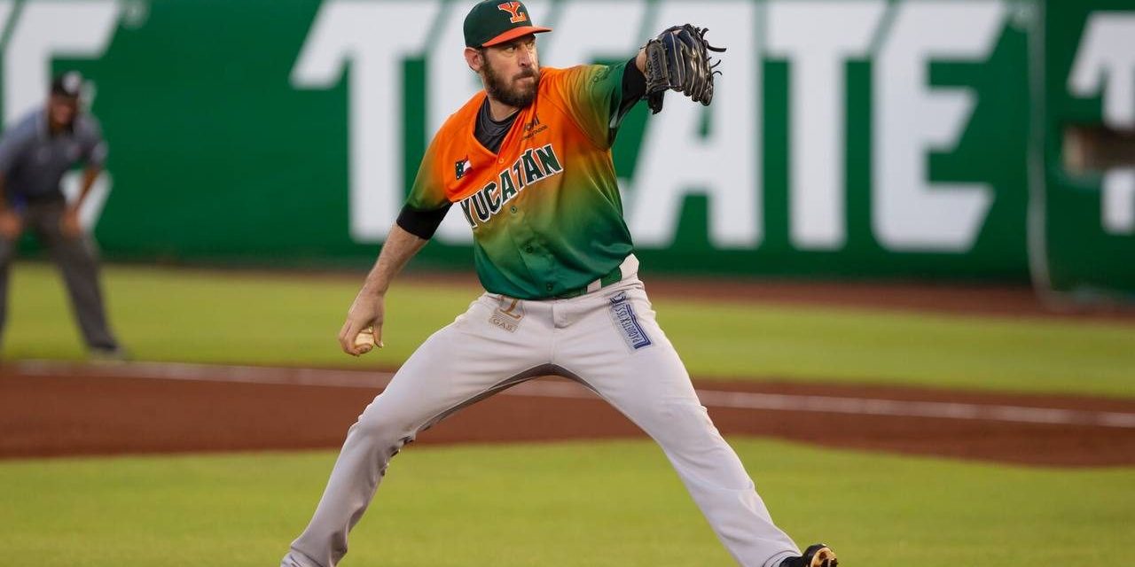 Leones de Yucatán vs. Tigres de Quintana Roo juegos 14 y 16, respectivamente, 1o de la serie, 7×1 del 080621 en Cancún, Logan Ondrusek, abridor y ganador Logan Ondrusek