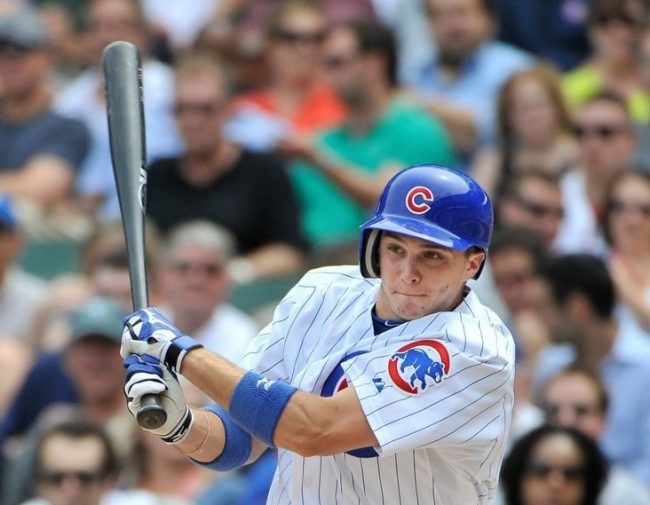 Tony Campana con uniforme de los Cachorros de Chicago