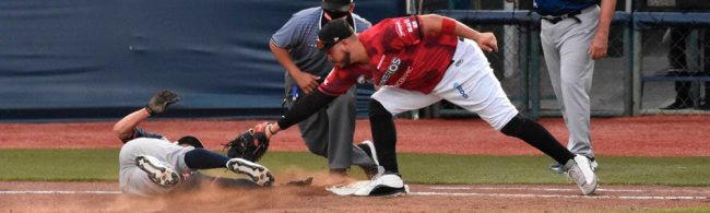 Guerreros de Oaxaca vs. Tigres de Quintana Roo, juego 40, 3o de la serie, serie para los Guerreros, 5×4, del 040721 en Oaxaca