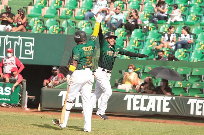 Leones de Yucatán vs. Piratas de Campeche, juego 46 y 48, respectivamente, 2o de la serie, 1o doble cartelera, serie empatada, 4×1 del 180721 en Mérida, Yadir Drake y Jorge Flores