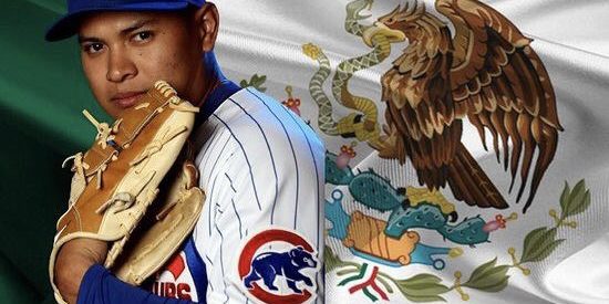 Manuel Bolón Rodríguez fotocomposición con bandera de México