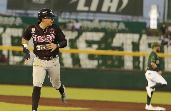 Olmecas de Tabasco vs. Leones de Yucatán, juego 46, 3o de la serie, serie para los Olmecas, 2×1 del 150721 en Mérida