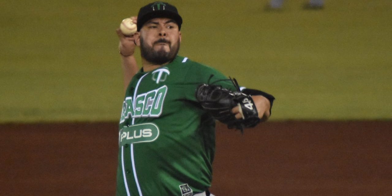 Olmecas de Tabasco vs. Piratas de Campeche, juego 51, 1o de la serie, 7×1 1 del 230721 en Campeche, Andrés Meza, abridor y ganador, se puso 3-1