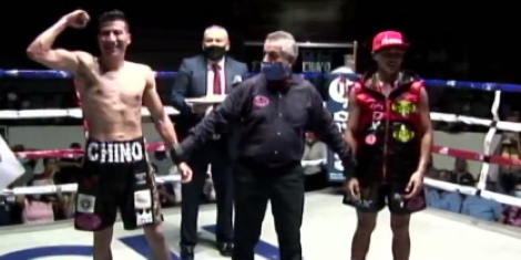 Ulises Chino Moguel vencedor de Rubén Explosivo Estrella gdu-10 del 240721 en Deportivo Roma de Tuxtla Gutiérrez ganó título intercontinental de la Federación Mundial de Boxeo