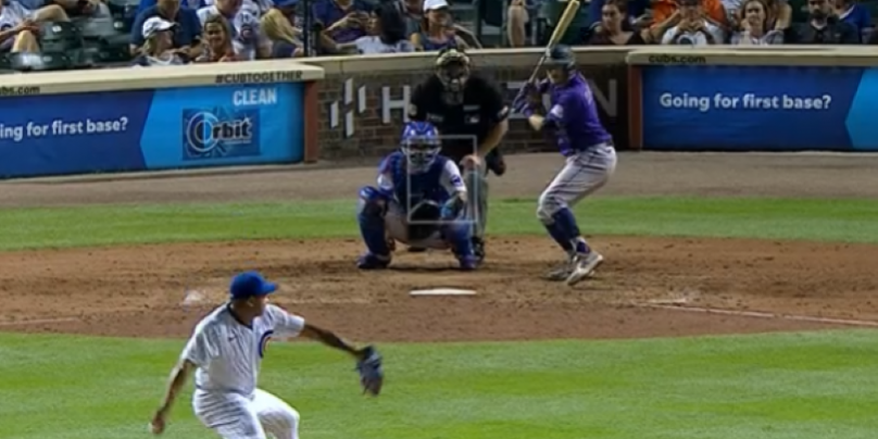 Manuel Bolón Rodríguez, 11a salida en las Mayores, ponchando a Garret Thompson, 9a entrada, 2o triunfo en las Mayores gana chicago 6×4 a Colorado, 2 del 230821 en Chicago