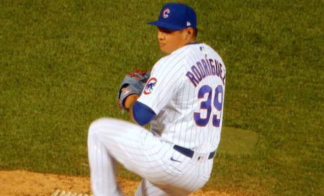 Manuel Bolón Rodríguez, 5 salida en las Mayores, vs. Medias Blancas de Chicago, en la 7a entrada, ganaron los Medias 9×3, salió sin decisión, del 080821 en Wrigley Field