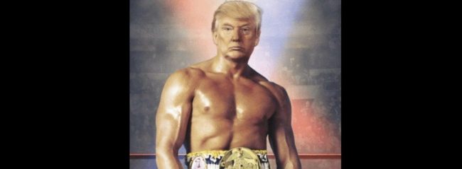 Donald Trump como rocky